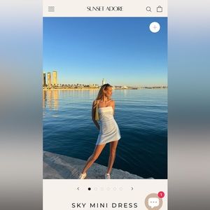 Sunset adore sky mini dress
